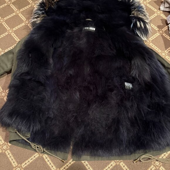 Peri Lux 100% Real Fur Winter Jacket - Picture 3 of 4